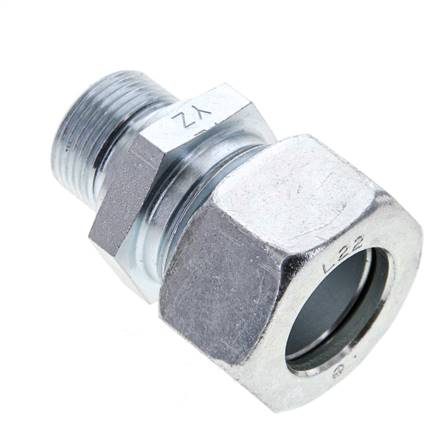 STRAIGHT UNION FITTING NPT L STAINLESS STEEL THREAD TUBE DIN 2353