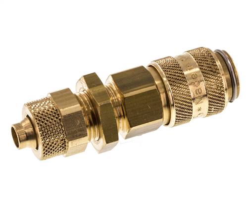 Bulkhead fittings & couplings for pneumatic hoses