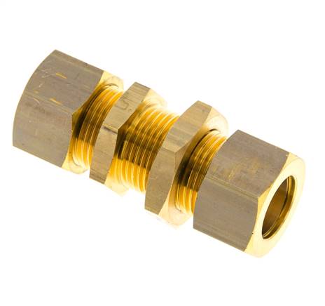 Bulkhead compression ring fitting 15 (M20x1.5)mm, brass