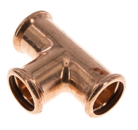 Crimped Fitting T Piece 28mm Internal Copper Copper Alloy Pt28cu Landefeld Pneumatics Hydraulics Industrial Supplies