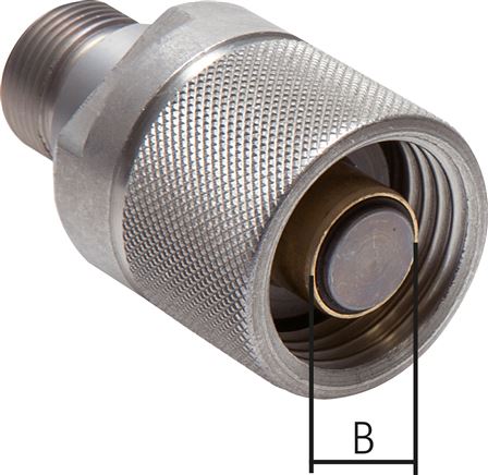 Illustrazione esemplare: Giunto per tubi con raccordo ISO 8434-1, spina