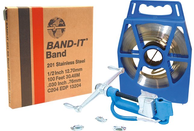 Band-It-201, 12.7 (1/2) mm, Belt (30.5 m plastic container) of Band-It