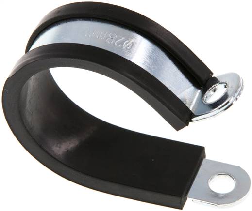 Rubber Coated Pipe Clamps Din 3016 1 Shape D1 Landefeld Pneumatics Hydraulics 