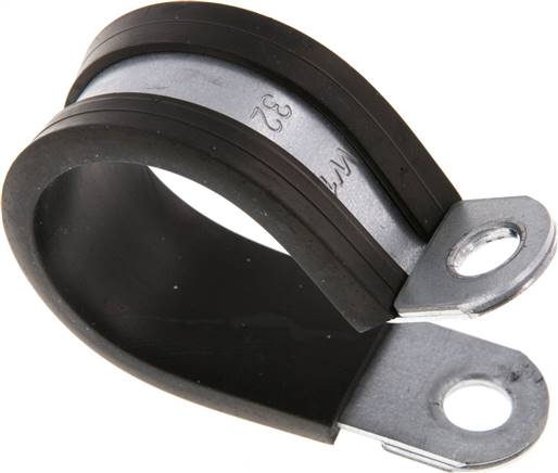 Rubber Coated Pipe Clamps Din 3016 1 Shape D1 Landefeld Pneumatics Hydraulics 