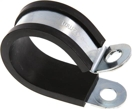 Rubber Coated Pipe Clamps Din 3016 1 Shape D1 Landefeld Pneumatics Hydraulics 