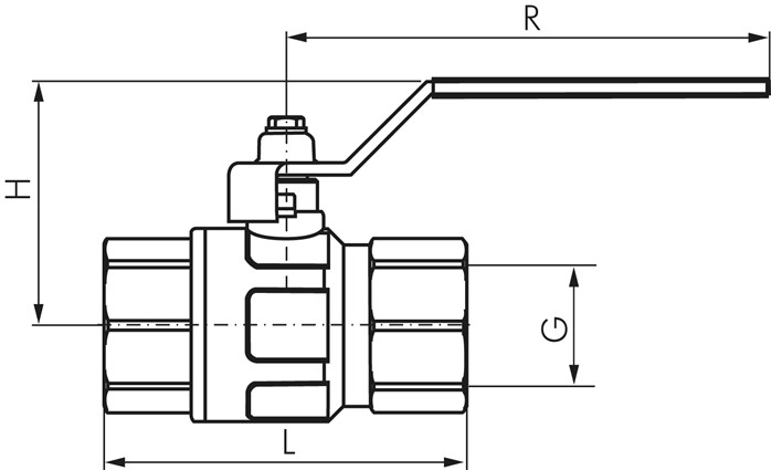 GASMIS Lot de 2 passages de réservoir avec robinet d'arrêt 2 voies 3/4 AG  26,44 mm x raccord de robinet, poignée à ailettes