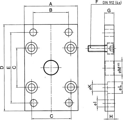 Airtec Mocowania Kołnierzowe Przednie Lub Tylne Do